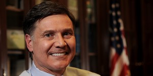 Portrait of energy commissioner Daniel C. Esty at his office at 79 Elm Street, Hartford, during interview